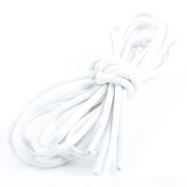 

3mm 4mm popular solid color round leather shoes laces waxed coloured shoelaces boot sport shoe laces cord white shoelaces, White;pink
