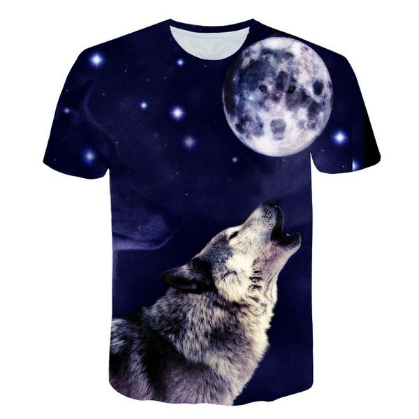 

wolf animal cool wolf male 3d print shirts hippie hippie harajuku men clothing