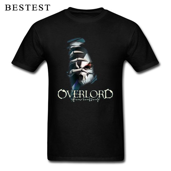 

overlord t-shirt ainz ooal gown t shirt men punk game tshirt undertale sans skull tees rpg cotton streetwear demand custom