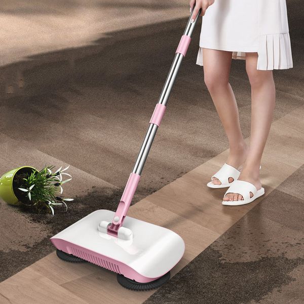 

hand push sweepers sweeper magic broom dustpan stainless steel machine mopping cleaning household