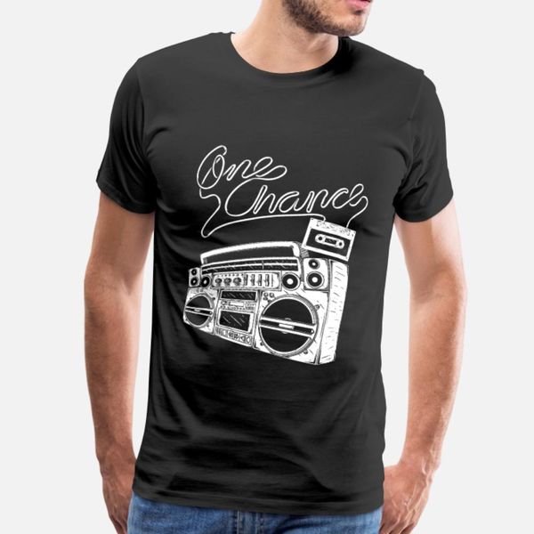 

один шанс бумбокс тенниски мужчины дизайн 100% хлопок размера s-3xl нормальной графическая смешной весна осень шаблон рубашка