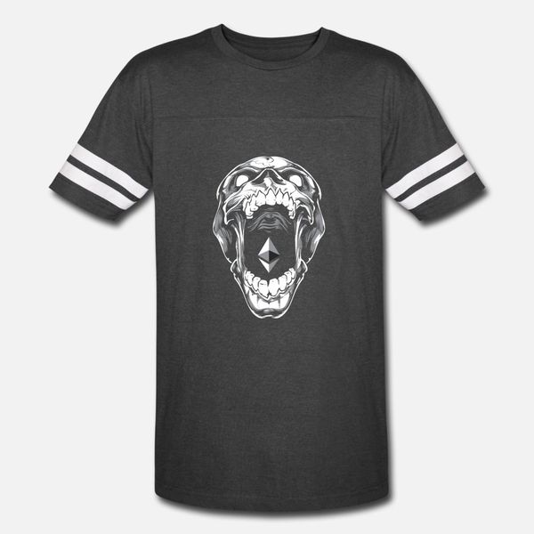 

ethereum skull cryptocurrency blockchain digital t shirt men print 100% cotton round neck vintage fit comfortable spring pictures shirt