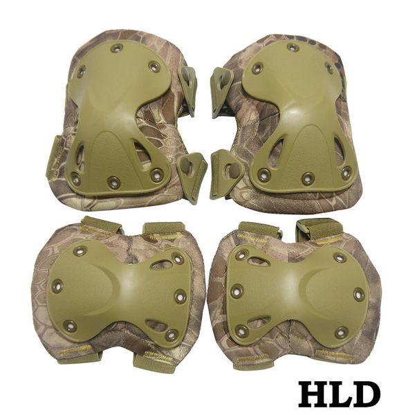 

elbow & knee pads 2021 men qualty high field fighters set combat paintball protection, Black;gray