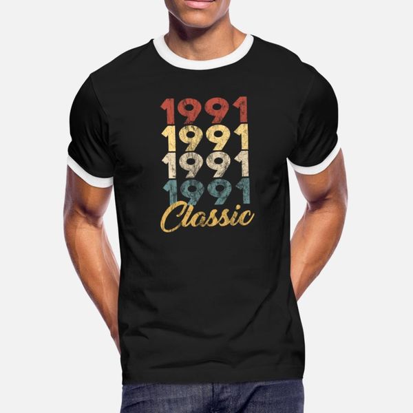 

29 th birthday gift for men and women born in t shirt men printing 100% cotton round neck family cute funny casual spring autumn slim shirt, White;black