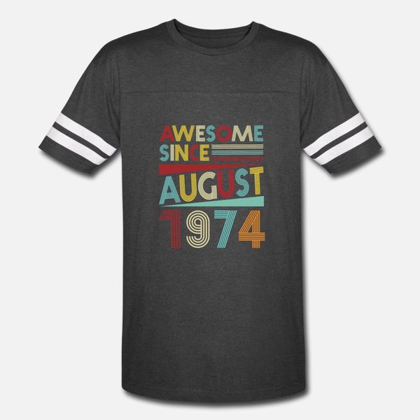 

vintage 45th birthday gifts born in 1974 t shirt men customize short sleeve round neck gents new fashion spring autumn original shirt