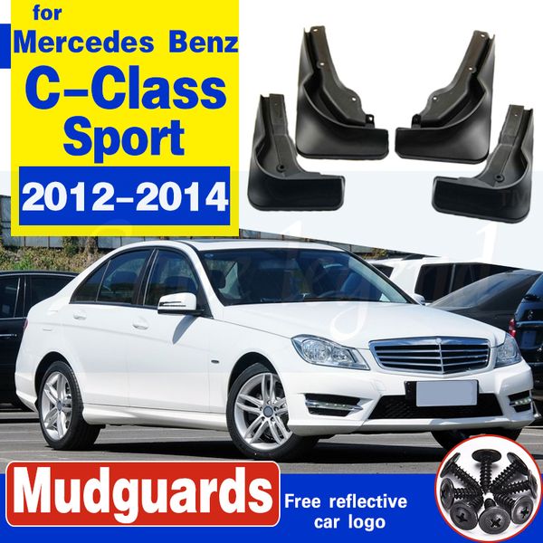 

mud flaps for mercedes benz c-class sport w204 2012-2014 mudflaps splash guards mudguards fender car front rear accessories