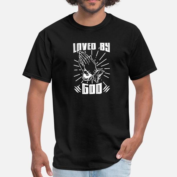 

loved by god t shirt men create tee shirt s-xxxl gift comfortable summer style family shirt