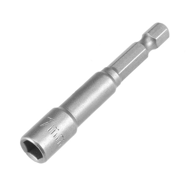 

uxcell 1/4" quick change shank 7mm non-magnetic nut setter, 2.5" length
