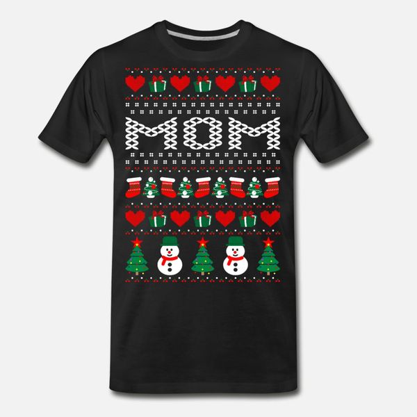 

mom ugly christmas sweater t shirt men customize short sleeve s-xxxl leisure sunlight funny casual spring pattern shirt