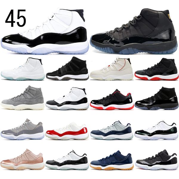 

with socks 11 11s bred space jam concord 25th anniversary basketball shoes men cap and gown gym red sports sneakers 36-47