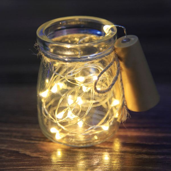

konesky 10 led solar string lights solar powered wine bottle cork shaped led copper wire string lights christmas fairy light