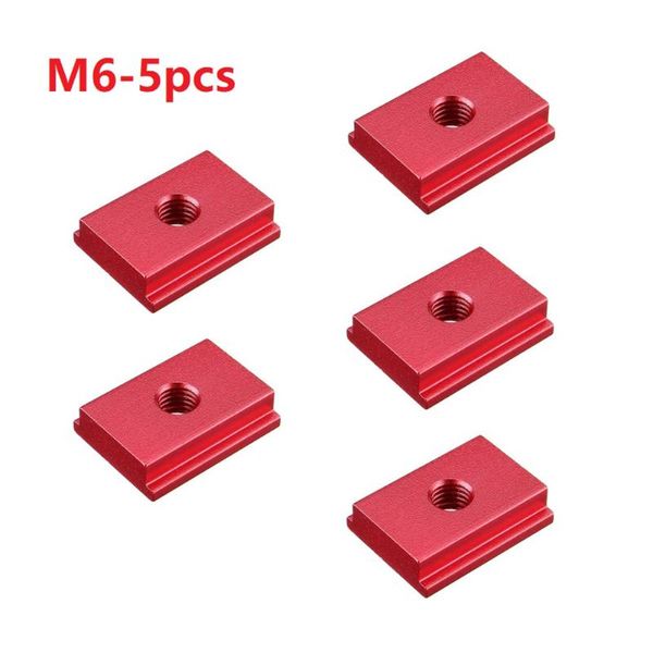 

5/10pcs m6/m8 t-track slider aluminum alloy woodworking universal push handle t slot nut for woodworking tool kits