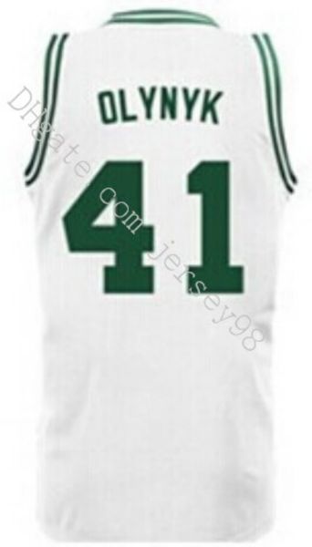 

бостон celtics мужчины green # 41 олиник белый nba льюис swingman throwbackjersey, Black