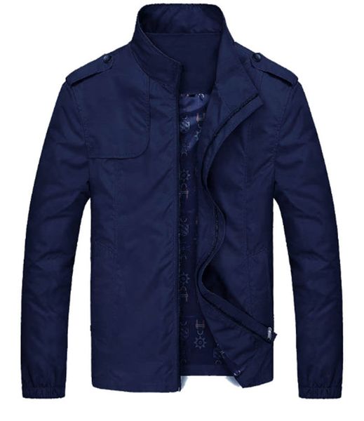 

jacket men's spring autumn winter new men's stand-up collar thin jacket youth casual plus size windbreaker men's jacket, Black;brown