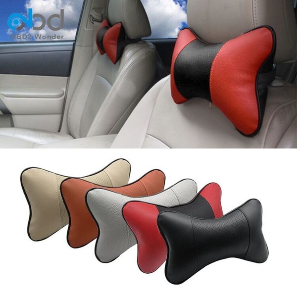 

1pc car seat headrest cover pillow neck rest travel relax pillow safety breathable car universal head neck rest decor