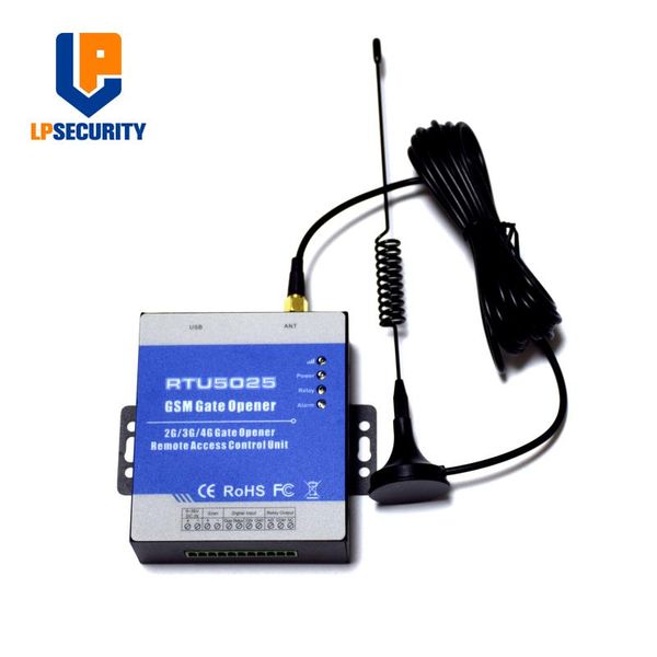 

fingerprint access control 999 users rtu5025 gsm remote gate opener,door opener, 2 digital inputs siren output no nc outputs