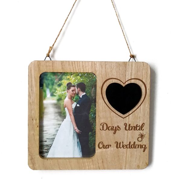 

love picture frame wall decor country ornament retro wedding countdown wooden