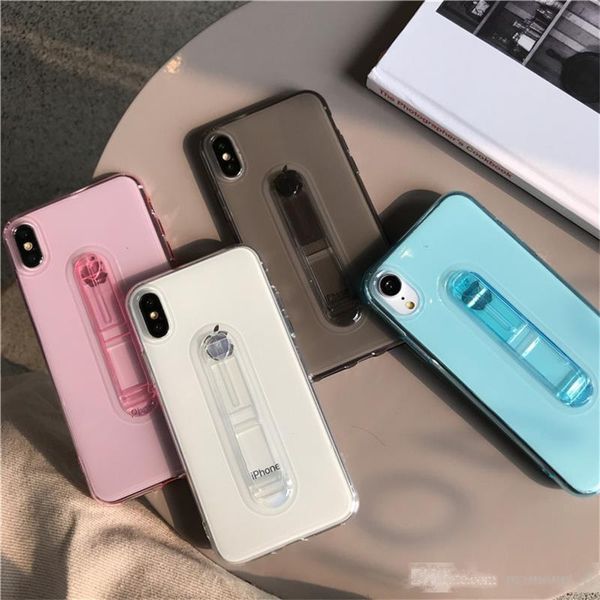 

for iphone 6 7 xr soft silicon candy phone cover fashion color transparent tpu back phone case for iphone xs