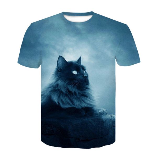

cat animal men clothing 3d print shirts plus size anime kawaii men clothing