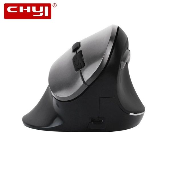 

chyi беспроводной вертикальная мышь эргономичная 2.4g 1000/1200/1600 dpi регулируемые аккумуляторные с запястьями мыши pad kit для пк
