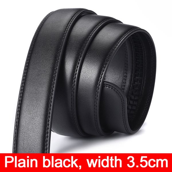 

belt men's leather without head automatic buckle belt cowhide youth headless body korean business pants, Black;brown