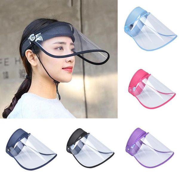 

new transparent protective cap empty cap anti-fog hat high-definition transparent protective, Blue;gray