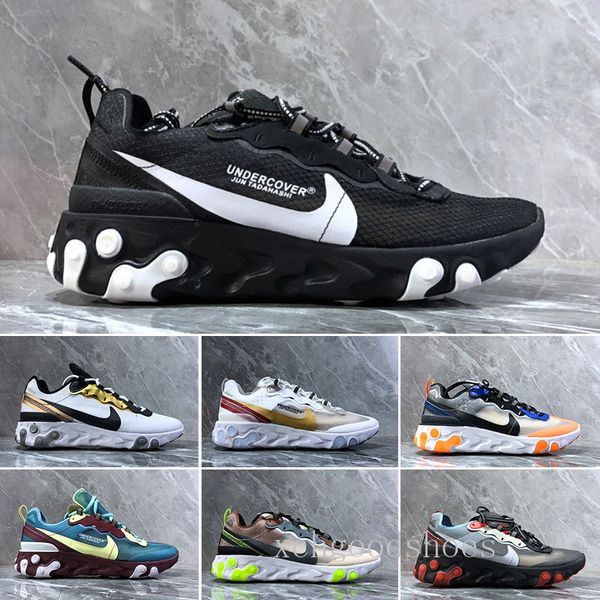 

2019 new react element 87 undercpver x upcoming men fashion luxury designer women shoes running sports sneakers shoes zzr9