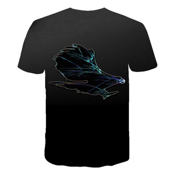 

america eagle flag 3d psychedelic printing 3d print shirts harajuku hippie funny men clothing