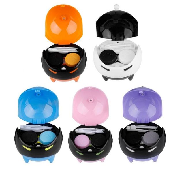 

5 colors portable contact lens ball mask usb washer automatic cleansing lenses cleaner lenses case cleaning container makeup
