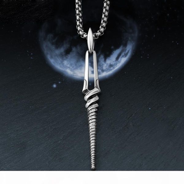 

s925 silver neon genesis evangelion eva spear of longinus pendant necklace gift halloween cosplay necklace pendant christmas gift, Bronze;silver