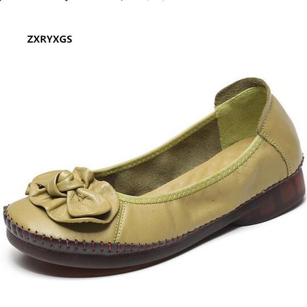 

promotion genuine leather sweet bow women leather shoes flat shoes non-slip soft sole comfortable fashion casual, Black