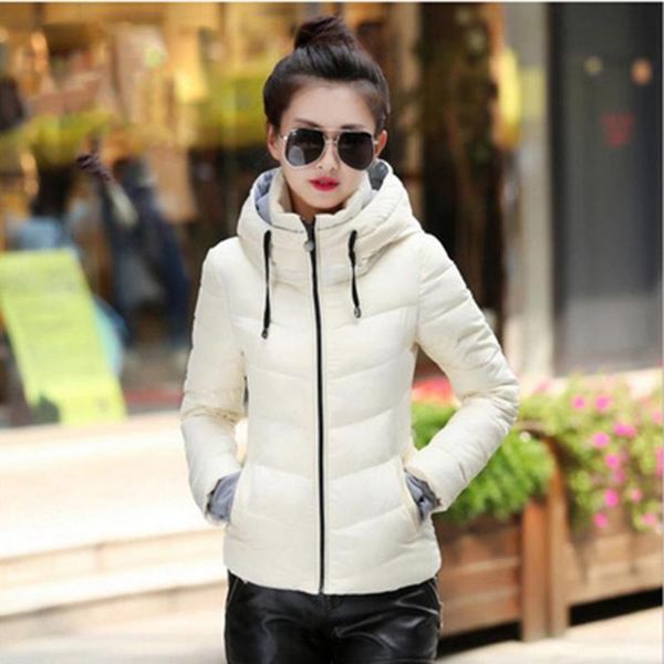 

2020 new arrival down jacket winter jackets women single full slim hair cotton-padded clothes big jacket coats doudoune femme, Black