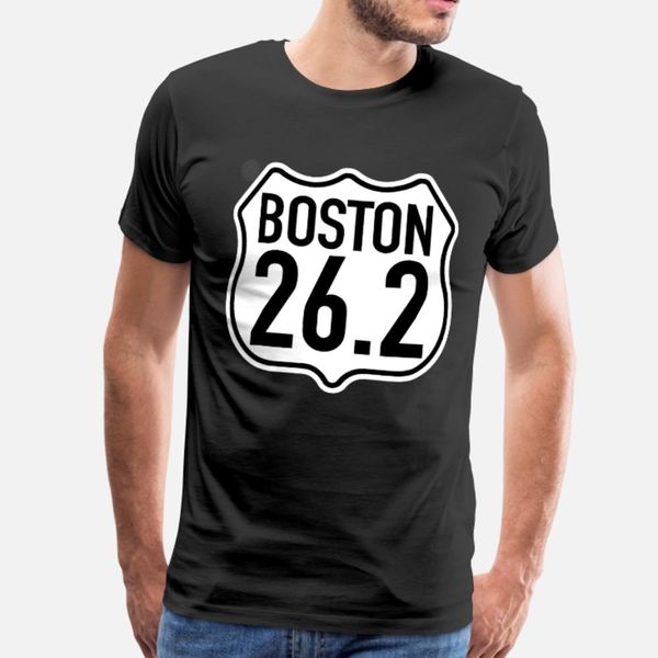 

boston 26 2 miles marathon running t shirt men customize 100% cotton o neck formal famous comfortable summer style natural shirt