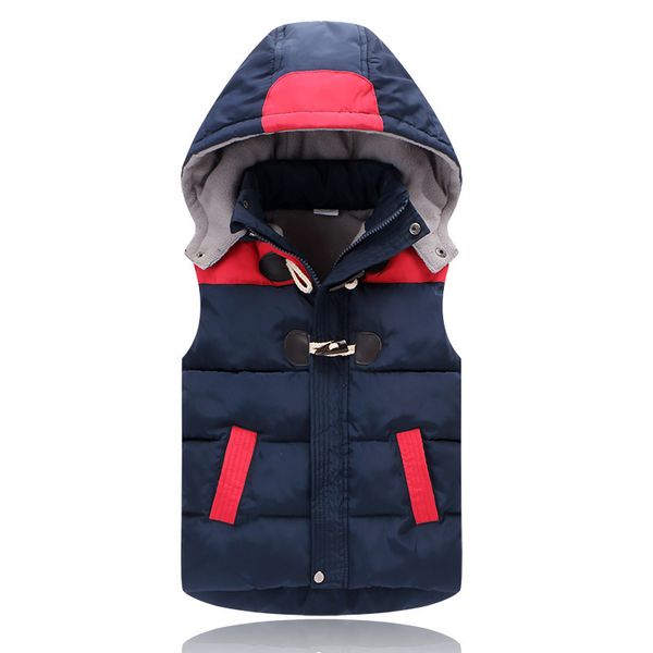 

child waistcoat children outerwear winter coats kids clothes warm hooded cotton baby boys girls vest for age 2-12 years old lj200813, Camo