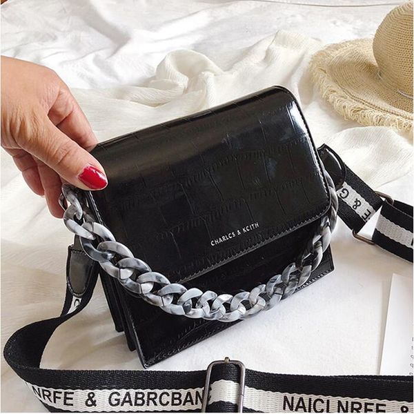 

retro fashion female square bag matte pu leather women's designer handbag chain shoulder messenger bags qq263