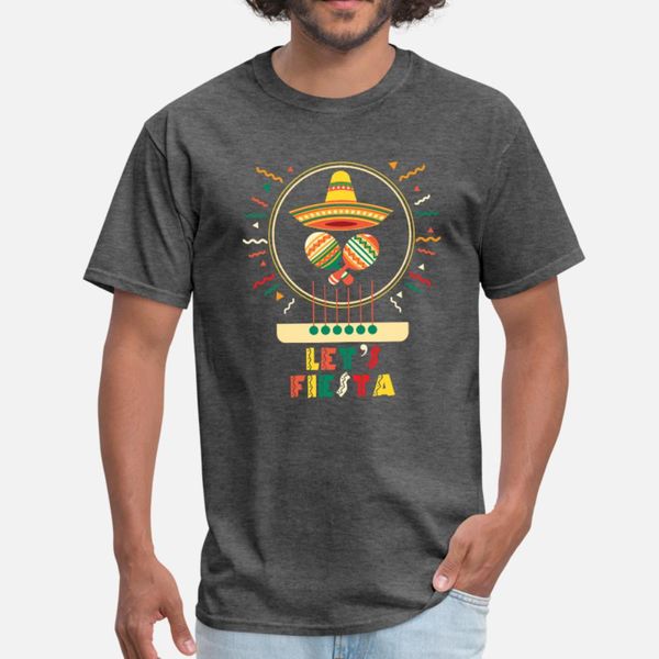 

mexico let s fiesta party festival sombrero gift t shirt men customize tee shirt size s-3xl novelty gift humor summer outfit shirt