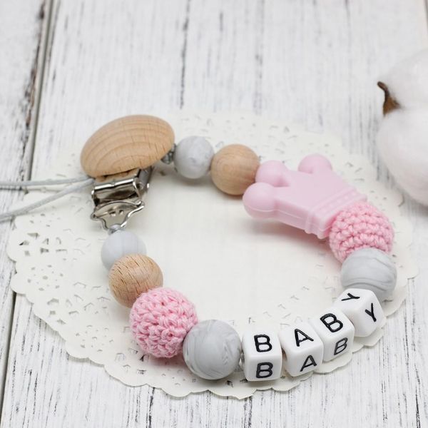

for name mouse baby diy silicone chain funny baby pacifier clips shower bpa holder personalised gift with hzzzk