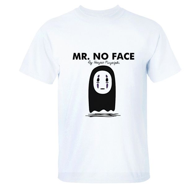 

new summer spirited away men women cotton t shirt japanese anime mr. no face o neck man tee euro size high quality