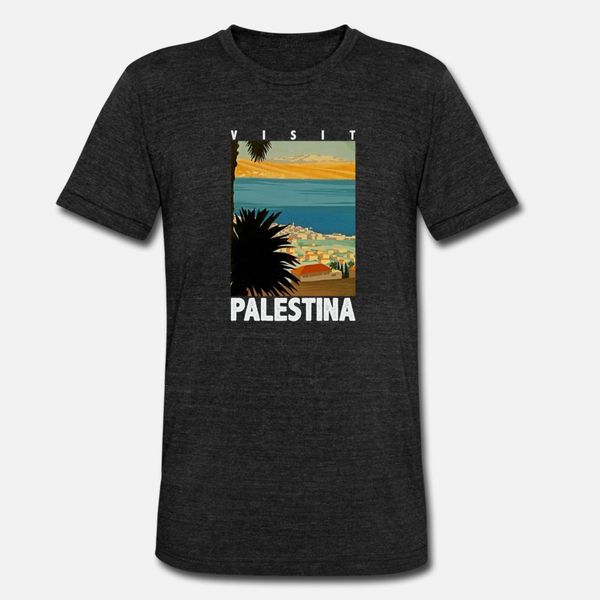 

palestine poster middle east gift t shirt men personalized tee shirt round neck male sunlight building summer style slim shirt