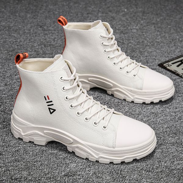 

fashion high men's casual shoes autumn outdoor men sneakers breathable comfortable leisure shoes men's brand sale, Black