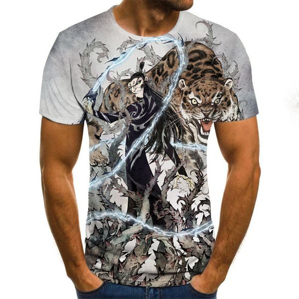 

nezha akatsuki punk rock summer black large 3d print shirts funny hentai funny men clothing