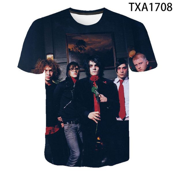 

summer my chemical romance 3d boy girl printed cool 3d print shirts anime anime graphic men clothing
