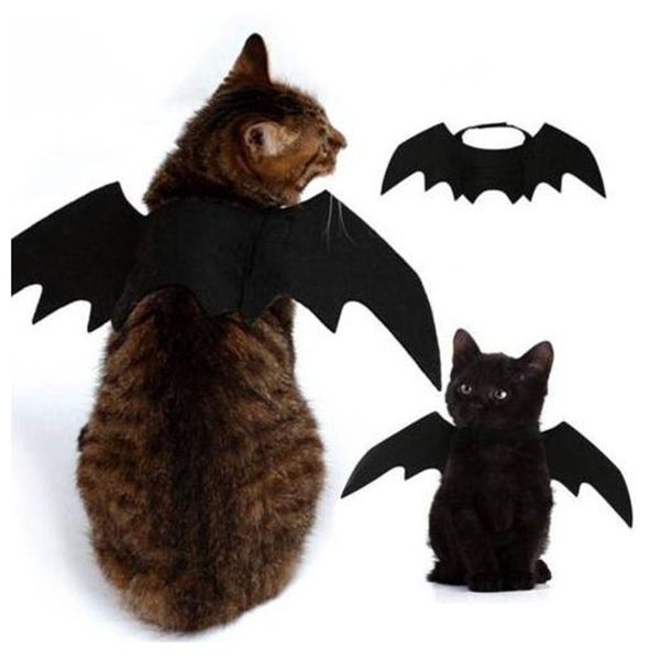 

cat costumes fashion halloween pet dog bat vampire black cute fancy dress up party costume