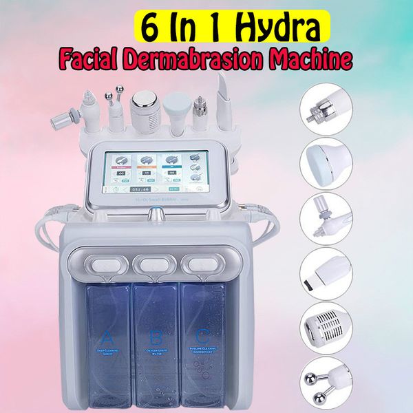 

2020 hydrogen facial microdermabrasion hydro peel dermabrasion water aqua deep clean 6 in 1 oxygen hydra facial beauty machine salon use
