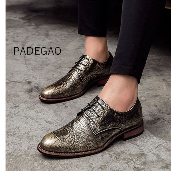 

men shoes 2020 oxfords shoes men casual leather luxury fashion high quality, Black