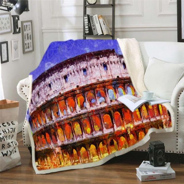

хлопок флис диван сгущает blanket шерпа throw одеяло на кровати 130 * 150см / 150 * 200см для взрослых детей