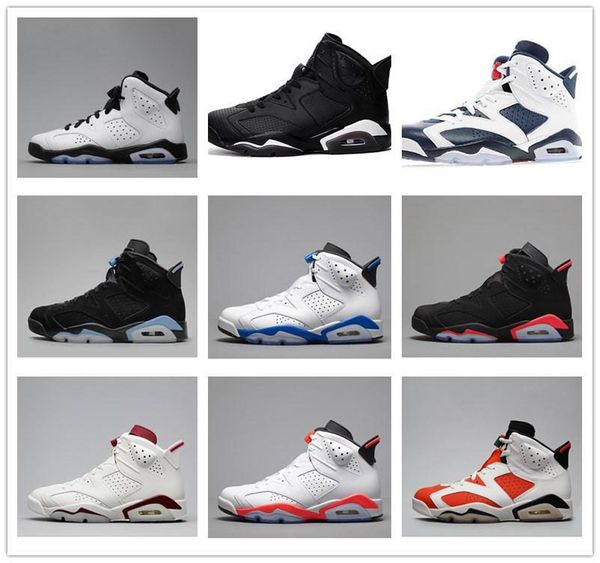 

20206 6s mens basketball shoes man unc black cat infrared sports blue maroon olympic alternate hare oreo angry bull sports