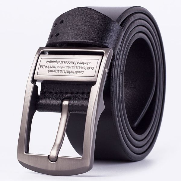 

genuine leather belts for men black buckle jeans belt cowskin casual belts business belt cowboy waistband, Black;brown