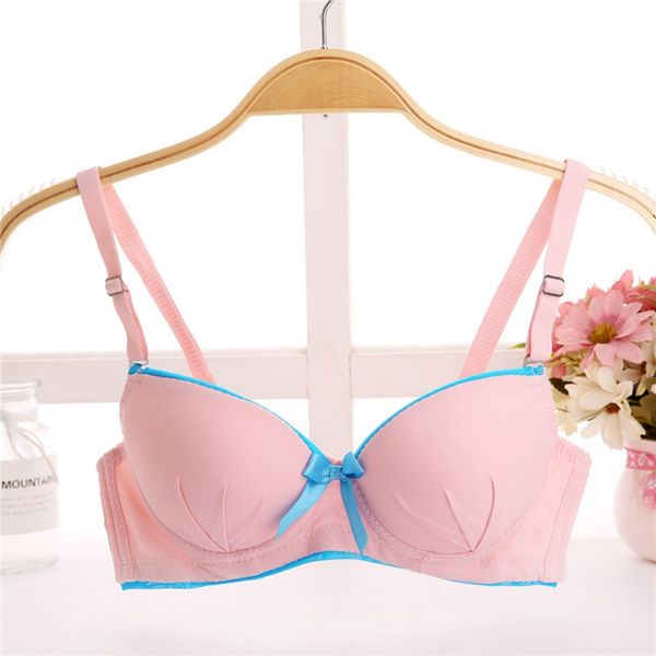 

students bra women training bras girl underwear bras push up lingerie underwear, Red;black