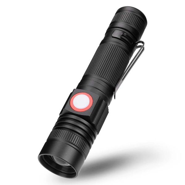 

most powerful led flashlight usb charging ultra bright linterna led torch t6 zoomable bicycle light use aaa 18650 battery waterproof